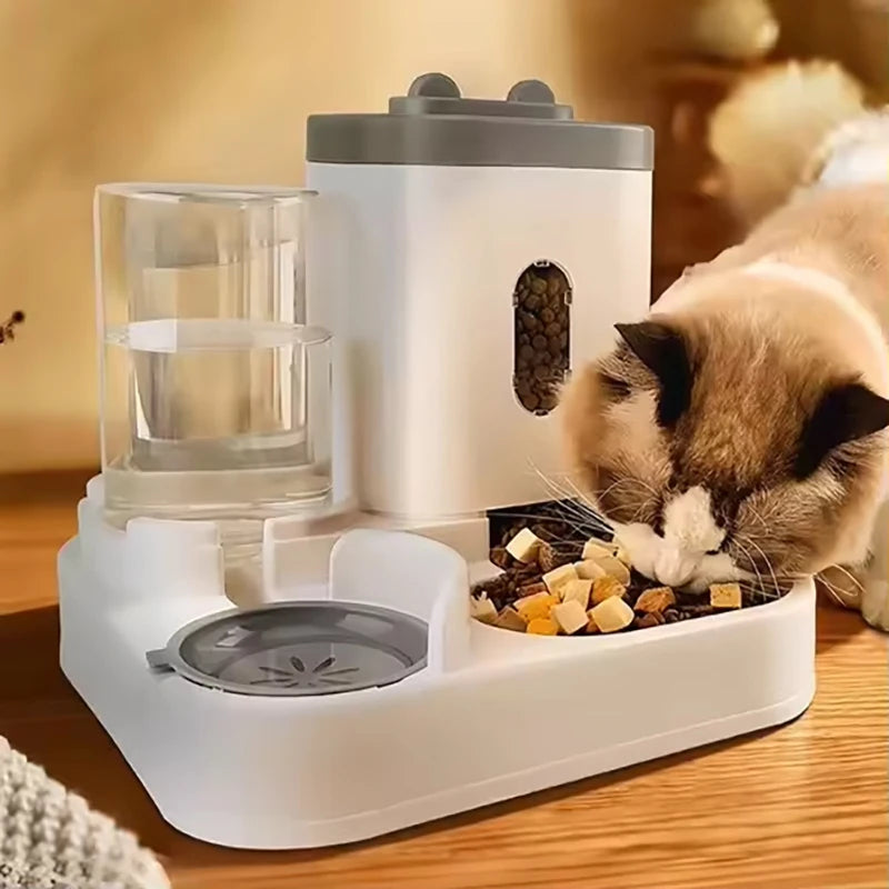 Pet Large-Capacity Feeder Integrated Automatic Water Dispenser Cat