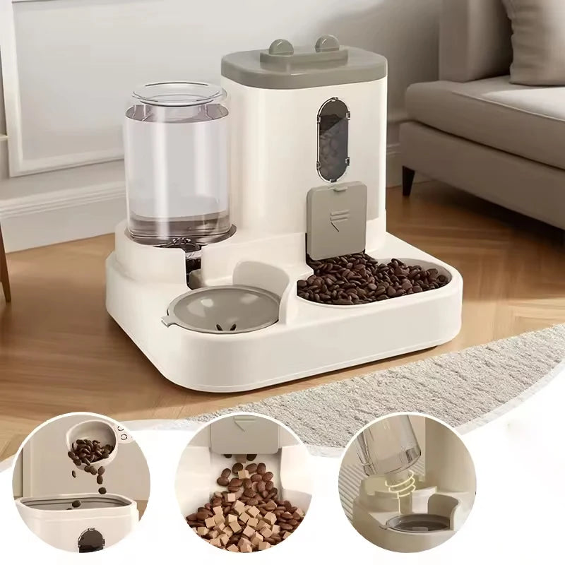 Pet Large-Capacity Feeder Integrated Automatic Water Dispenser Cat