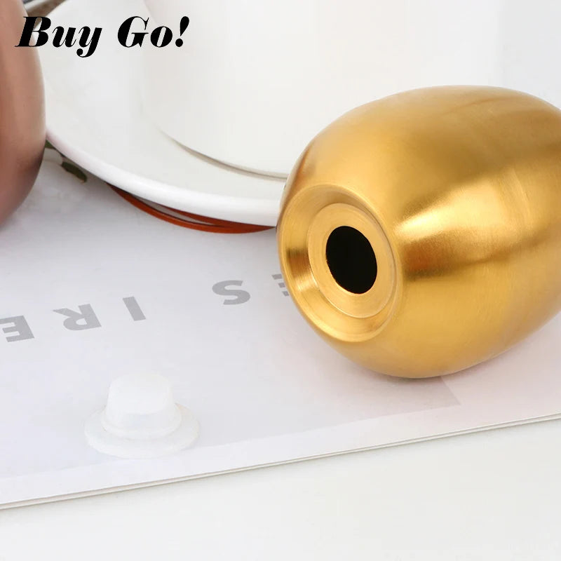 1/2PCS Salt Spice Pepper Shaker Stainless Steel Egg Shaped Condiment