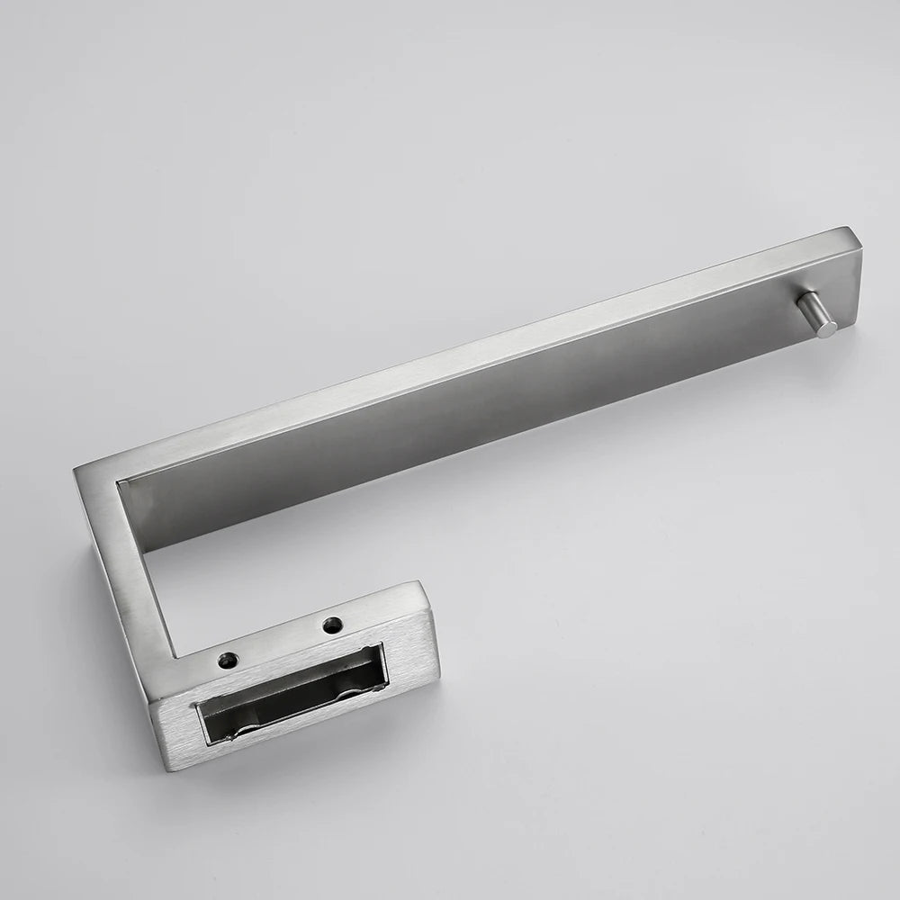 BagnoLux Brushed Stainless Steel Beautiful Wall Hook Toilet Paper