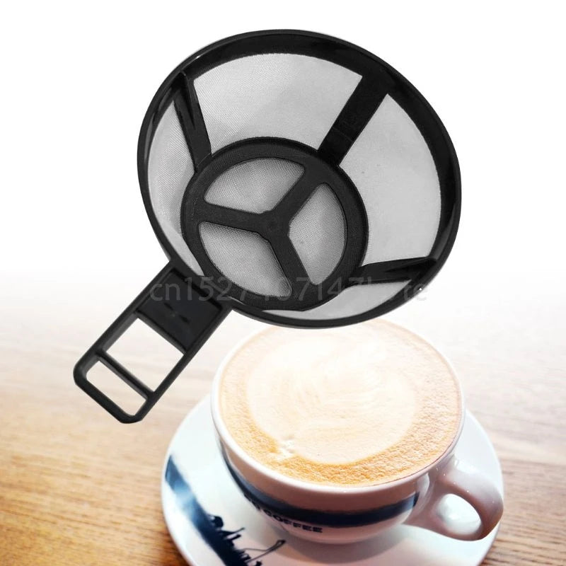Reusable Coffee Pot Filter Holder Dripper Mesh Basket with Handle