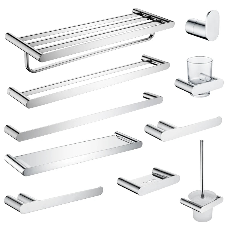 Oval Bathroom Accessories Wall Mounted Towel Rack Paper Holder Toilet