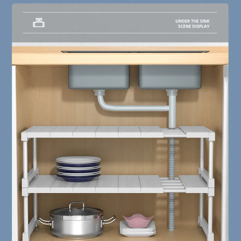 Stackable Shelves Closet Wardrobe Partition Cabinet Organizers