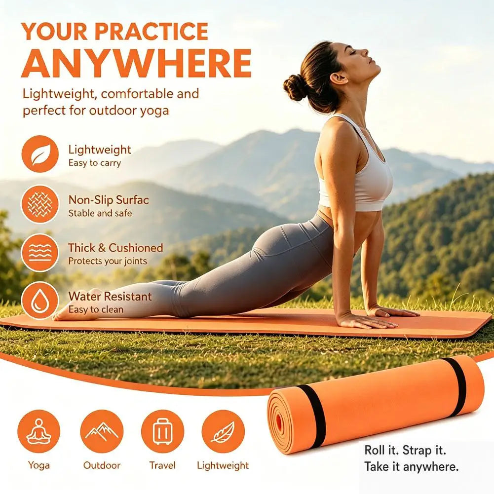 Yoga Pad Non Slip Exercise Mat For Home Yoga, Pilates, Stretching