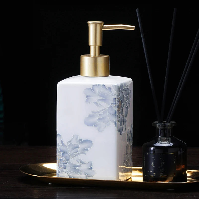 Chinese ceramic press bottle lotion bottle shampoo bath gel sub