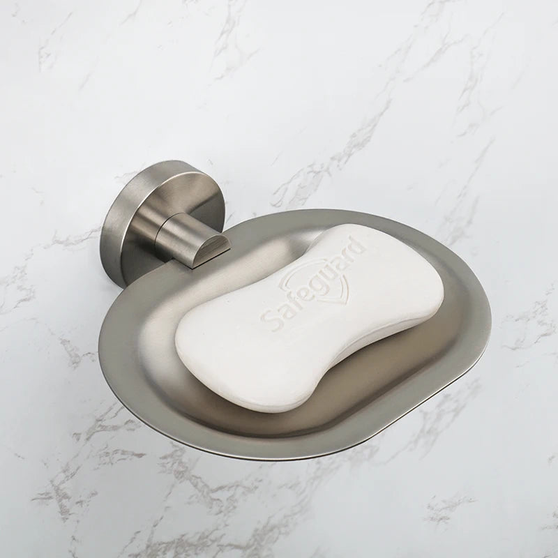 Brushed Nickel Bathroom Accessories Towel Bar Hooks Towel Rack