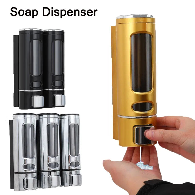 400ML Shower and Lotion Dispenser Waterproof Shampoo Gel Container