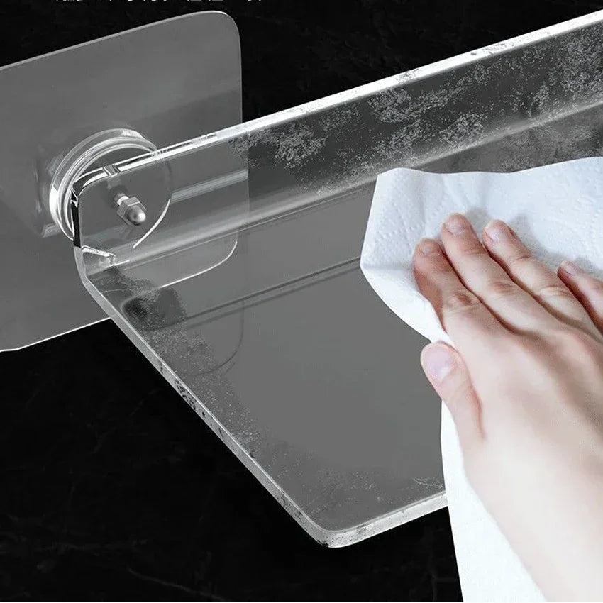Transparent Acrylic Shelves Wall-mounted Partitions Without Holes