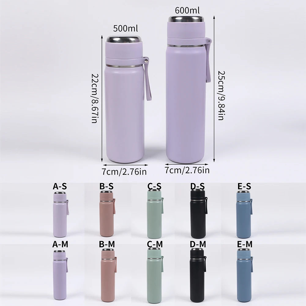 Stainless Steel Thermos Bottle 500/600 ml