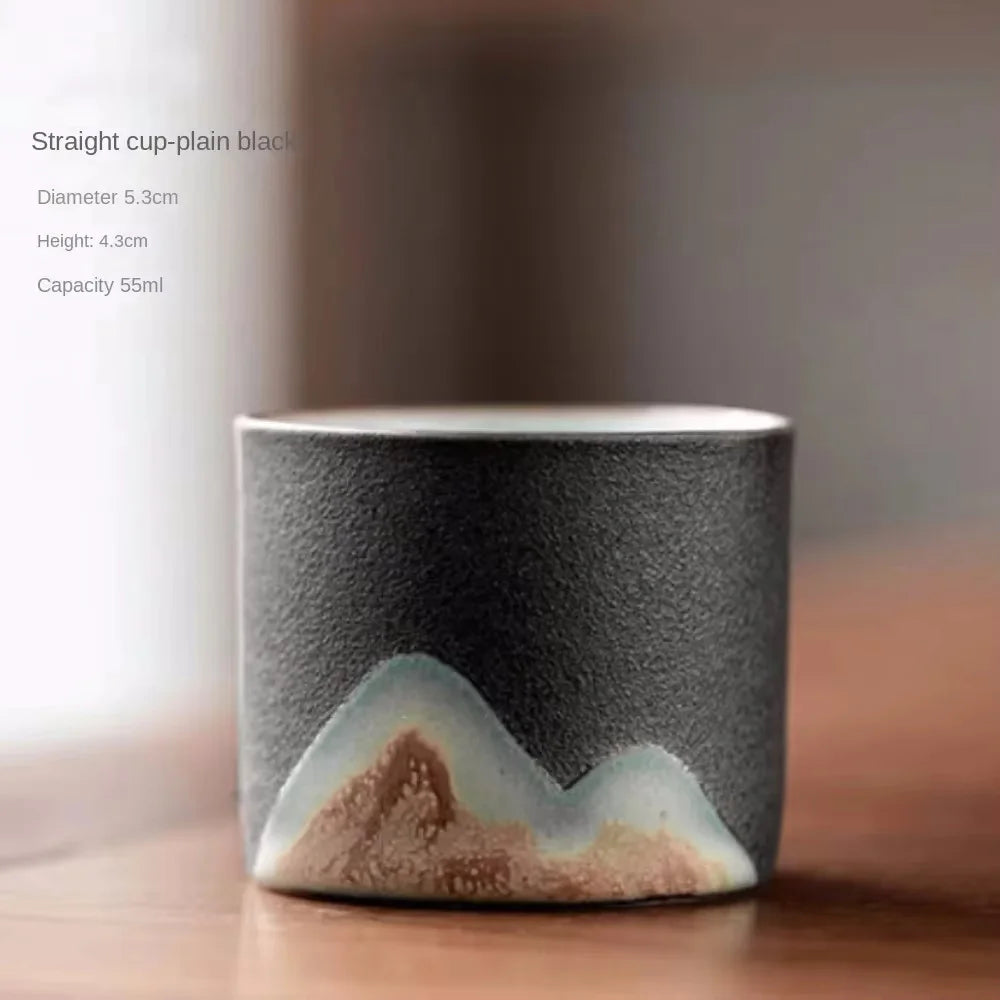 Creative Handmade Exquisite Coffee Cup Vintage Coffee Cup With Wooden