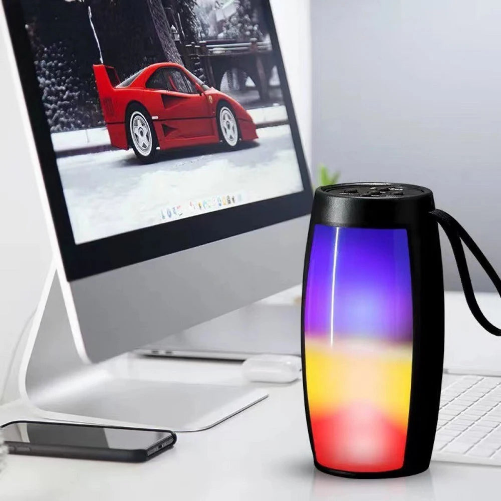 Mini Portable Wireless Bluetooth Speaker 1500MAH RGB LED Light