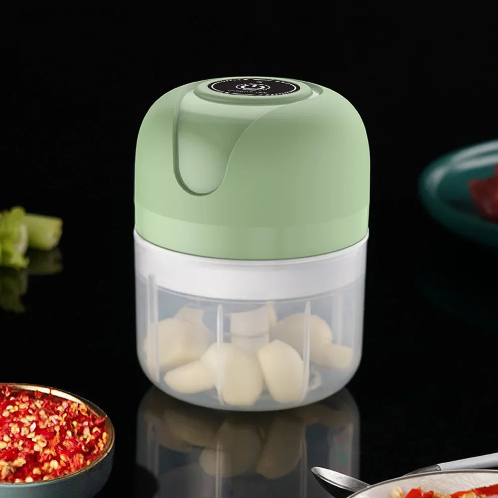 Electric Food Chopper Garlic Crusher Meat Grinder Mini Garlic Press