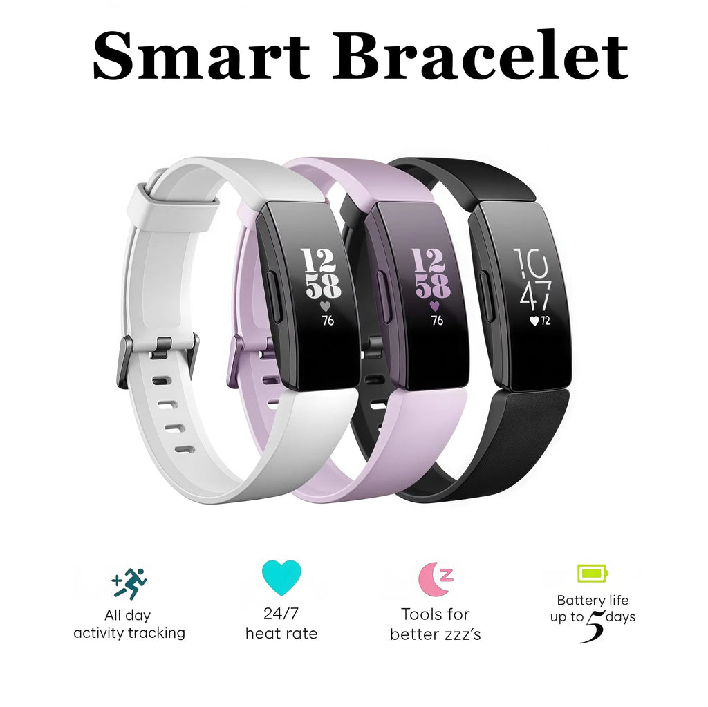 Smart Fitness Tracker Watch Heart Rate Monitor Sleep Steps Waterproof