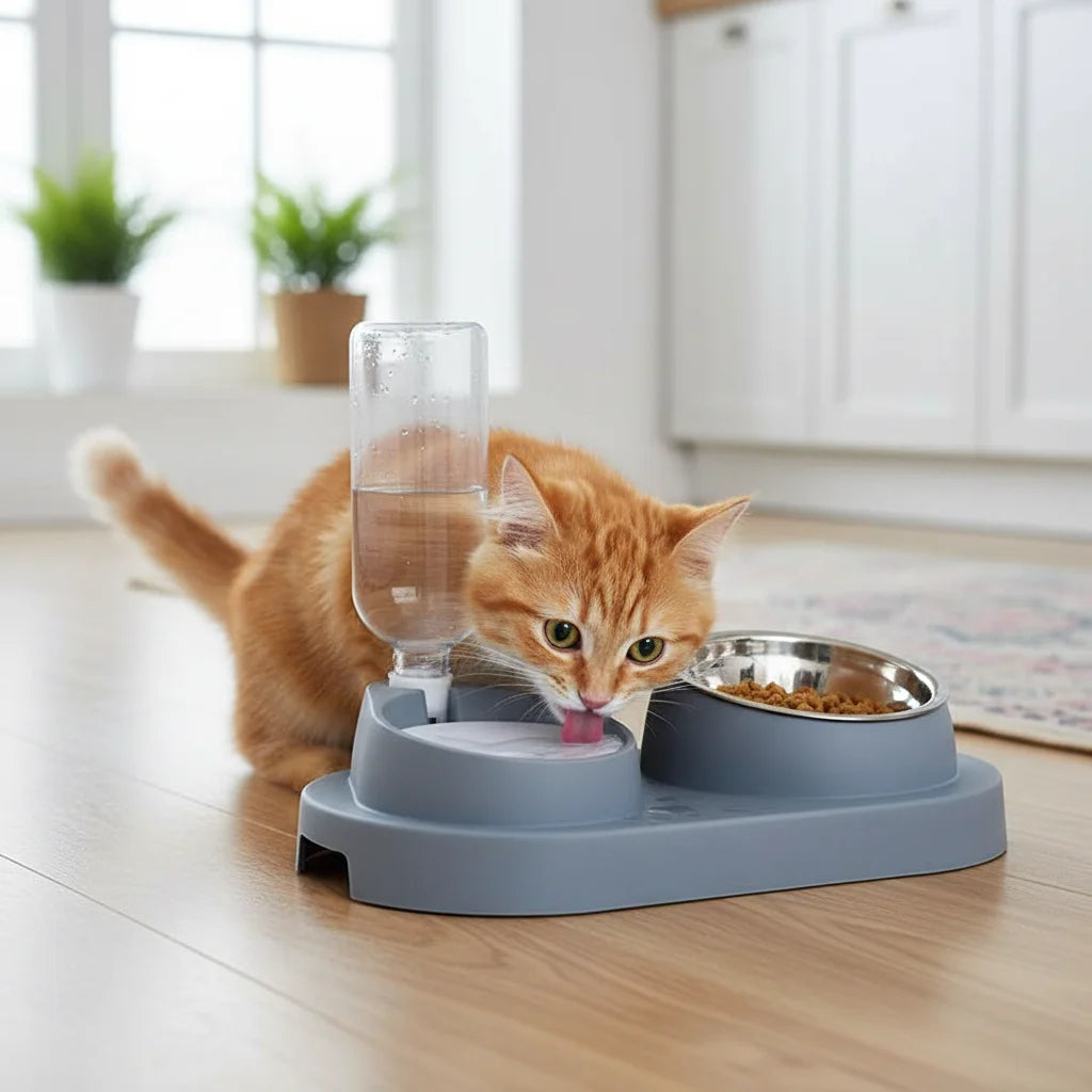 Pet Bowls Automatic Water Dispenser Feeder Cat Dog Food Water Bowl