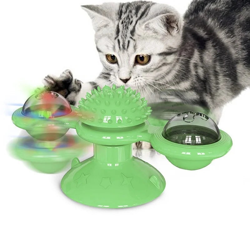 Windmill Cat Toy Interactive Pet Toys for Cats Puzzle Cat Game Toy