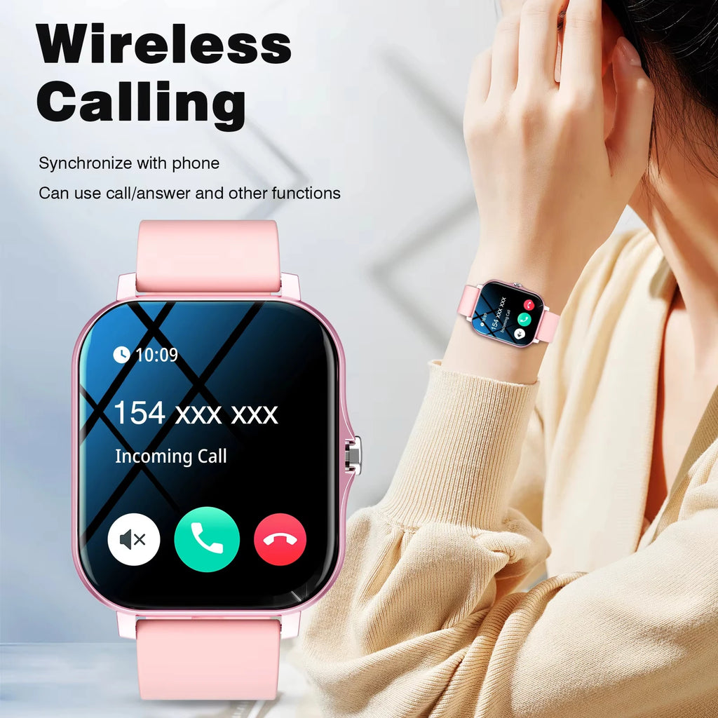 LAXASFIT   Smart Watch for Men Women Gift Full Touch Screen Sports