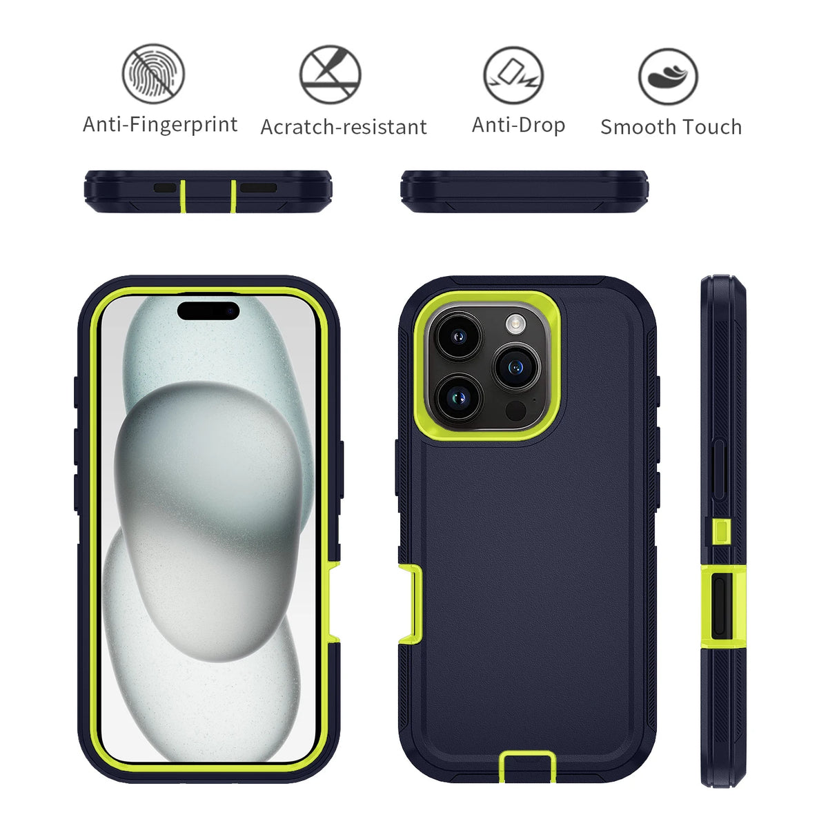 Armor Shockproof Defender Phone Case For iphone 11 12 13 14 15 Pro