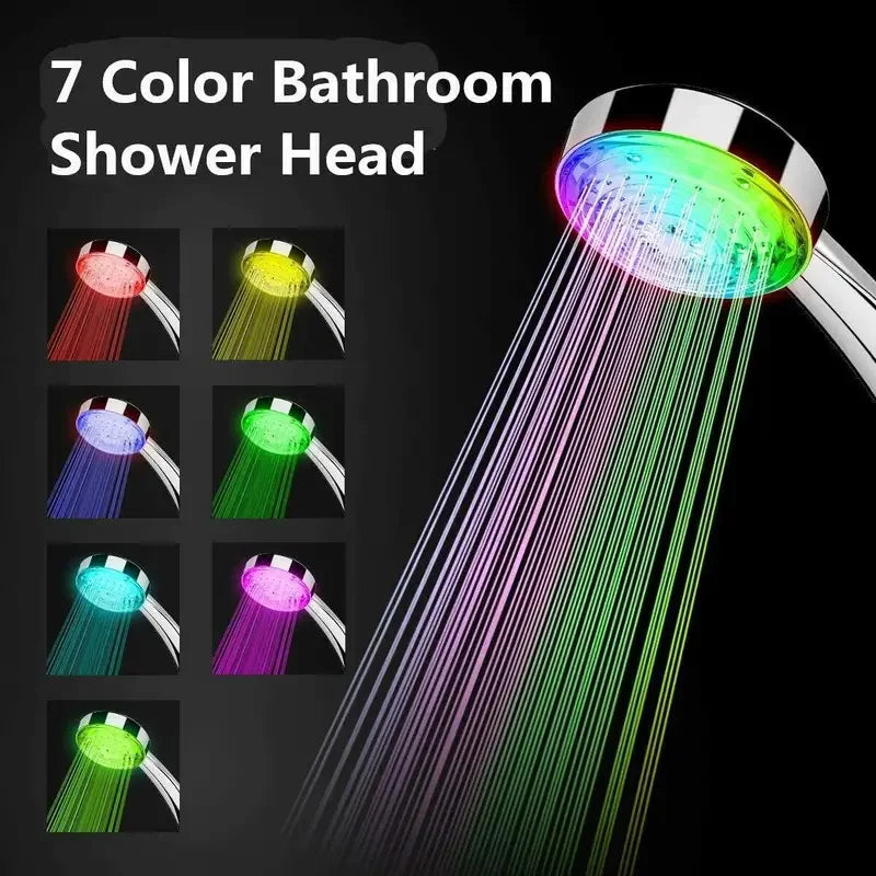 LED Luminous Shower Head Colorful Self-coloring Shower Head Water