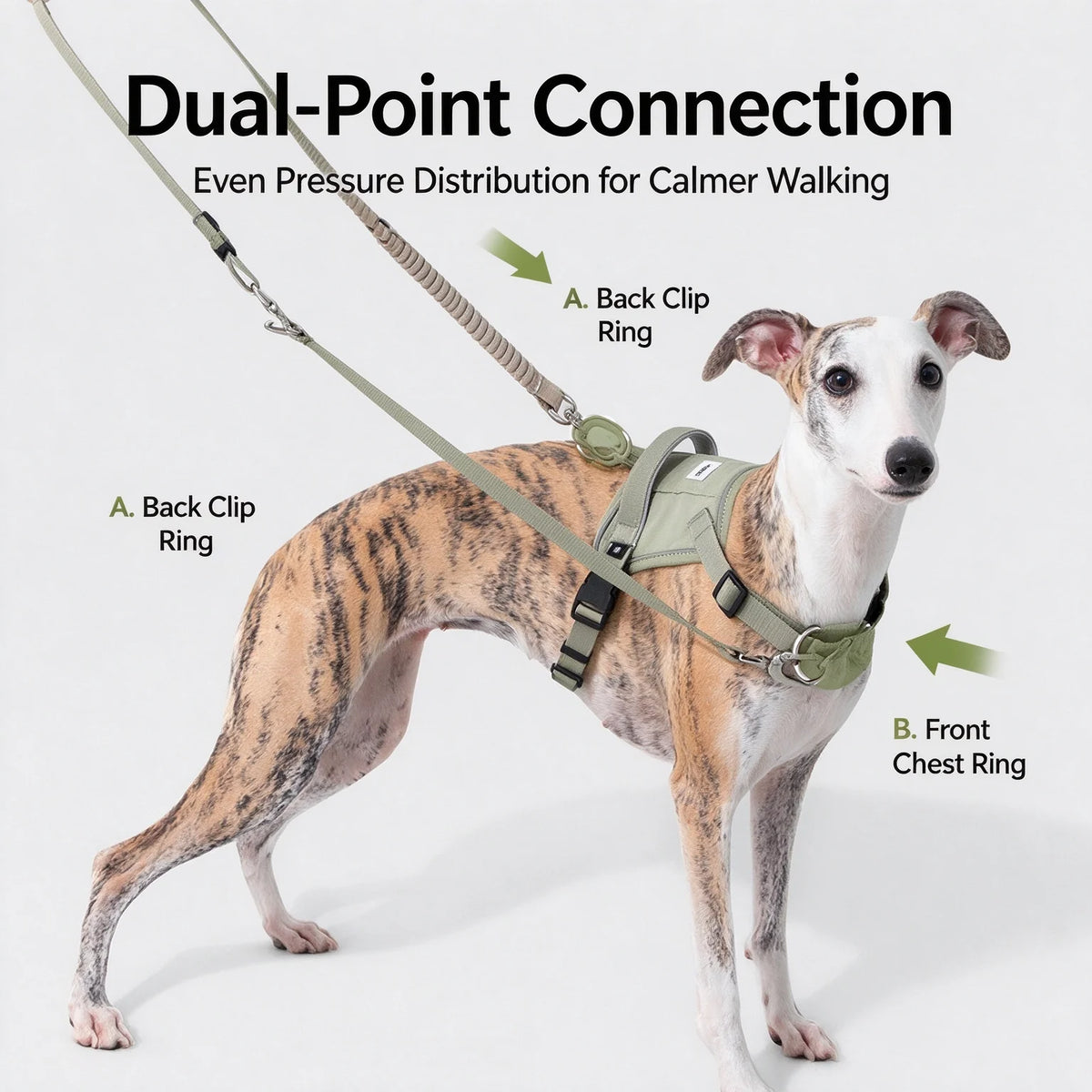 Dog Harness No Pull Easy On Escape Proof Adjustable Reflective