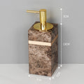 Emperador Dark Natural Marble Bathroom Set Luxury Stone Toothbrush