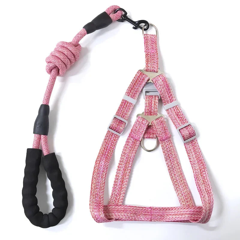 Dog Harness 1.2M Leash Set for Small Dogs Adjustable Puppy Cat
