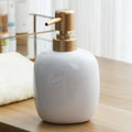 White Ceramic Soap Dispenser Hotel Bathroom Lotion Bottle Shampoo