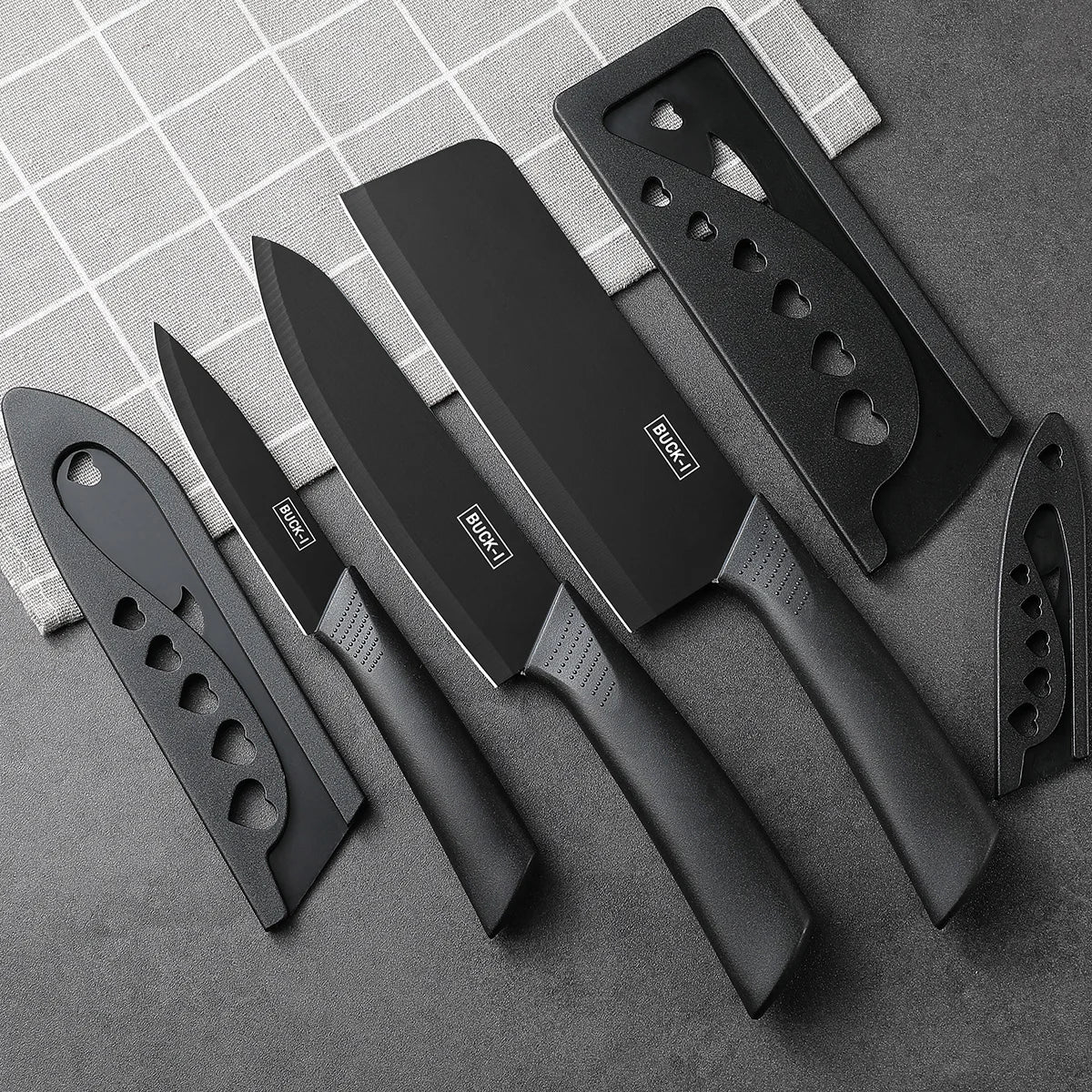 Kitchen Knife Set with Block