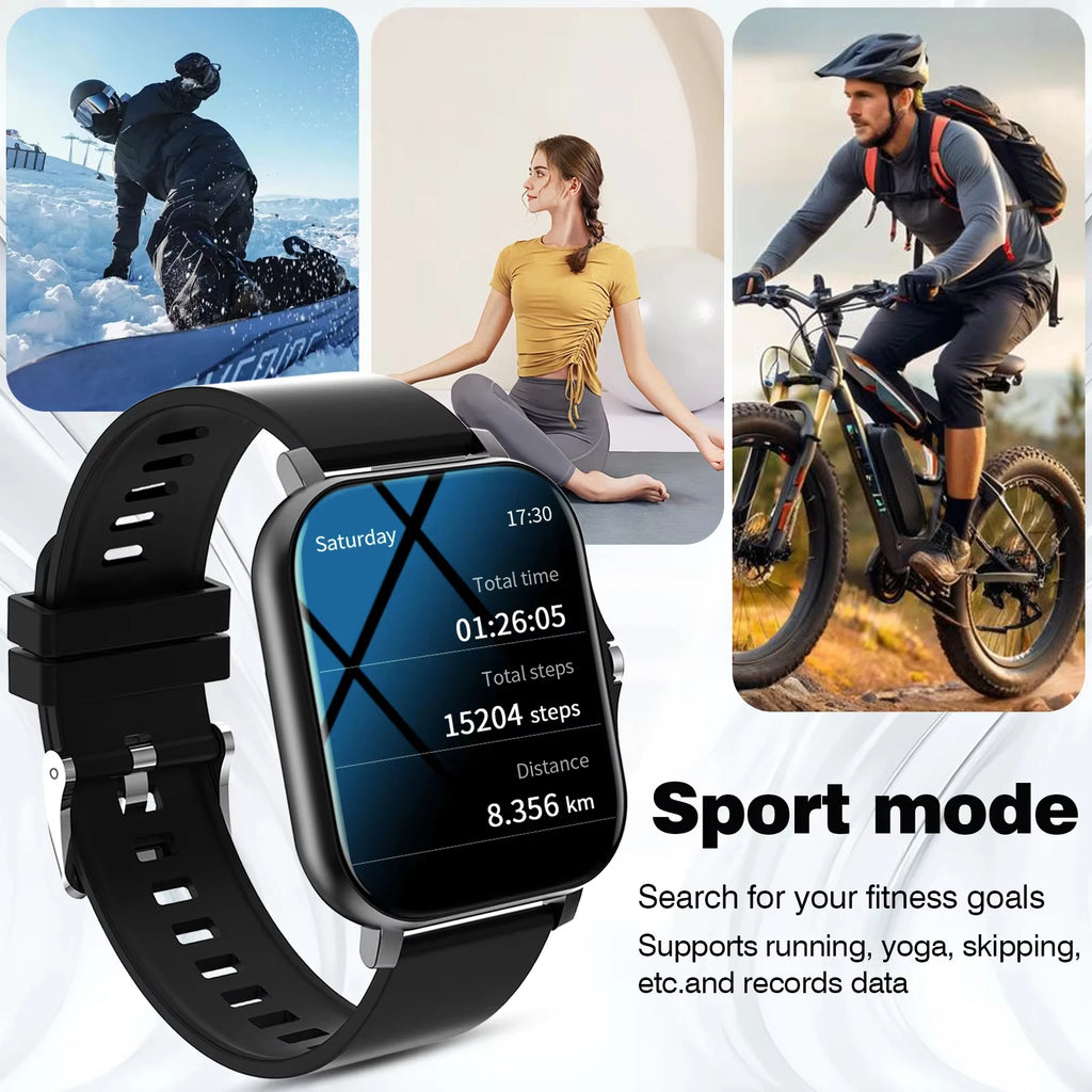 LAXASFIT   Smart Watch for Men Women Gift Full Touch Screen Sports