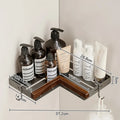 Black walnut bathroom storage rack storage rack perforated washbasin