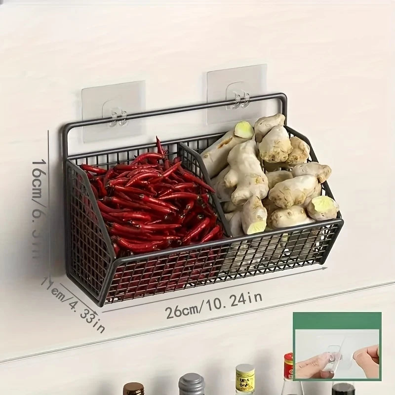 Kitchen Storage Rack for Snacks, Multifunctional Vegetable And