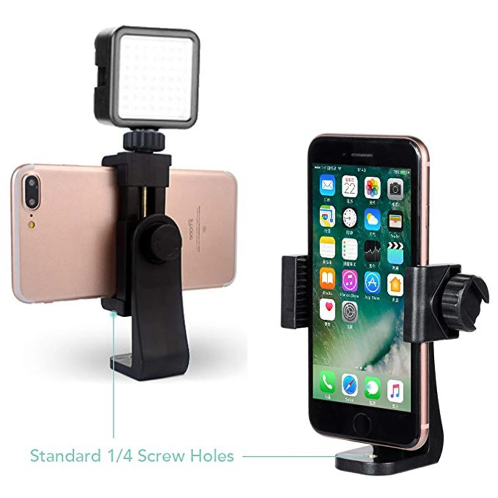 Photo Vlog Filming Accessories Portable Tripod Mount Cell Phone Clip