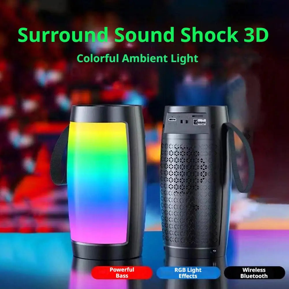 Small Portable Wireless Bluetooth Speaker Heavy Bass Subwoofer with