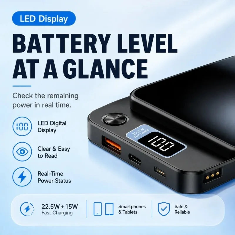 Magnetic Wireless Power Bank 10 000 / 20 000 mAh