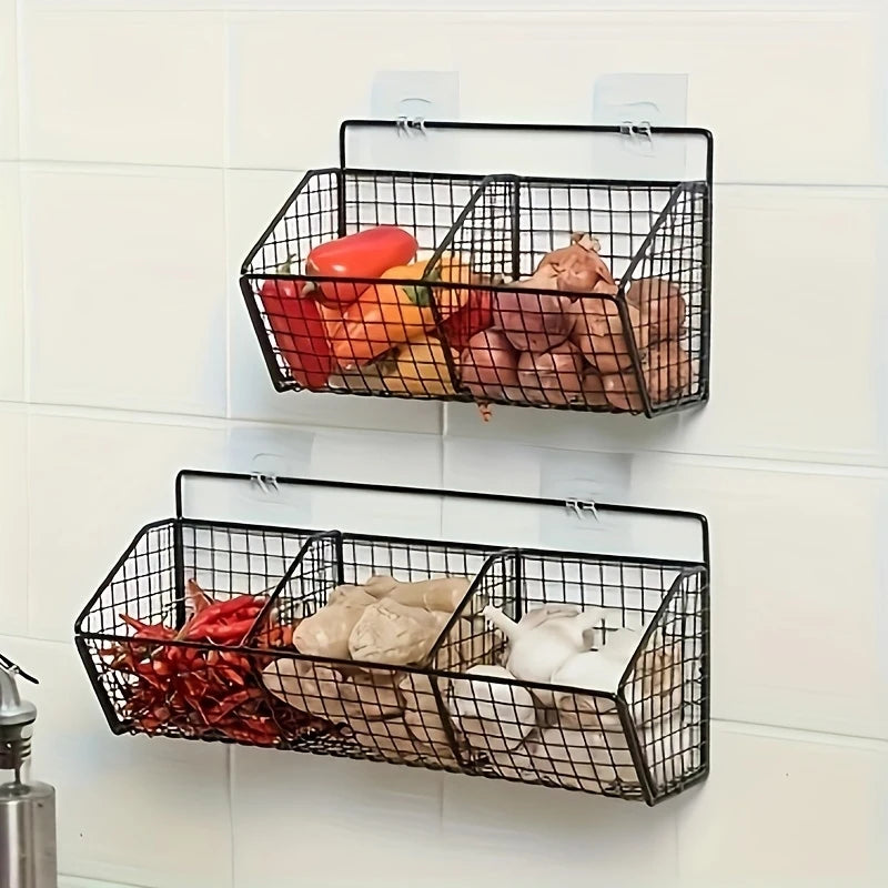 Kitchen Storage Rack for Snacks, Multifunctional Vegetable And
