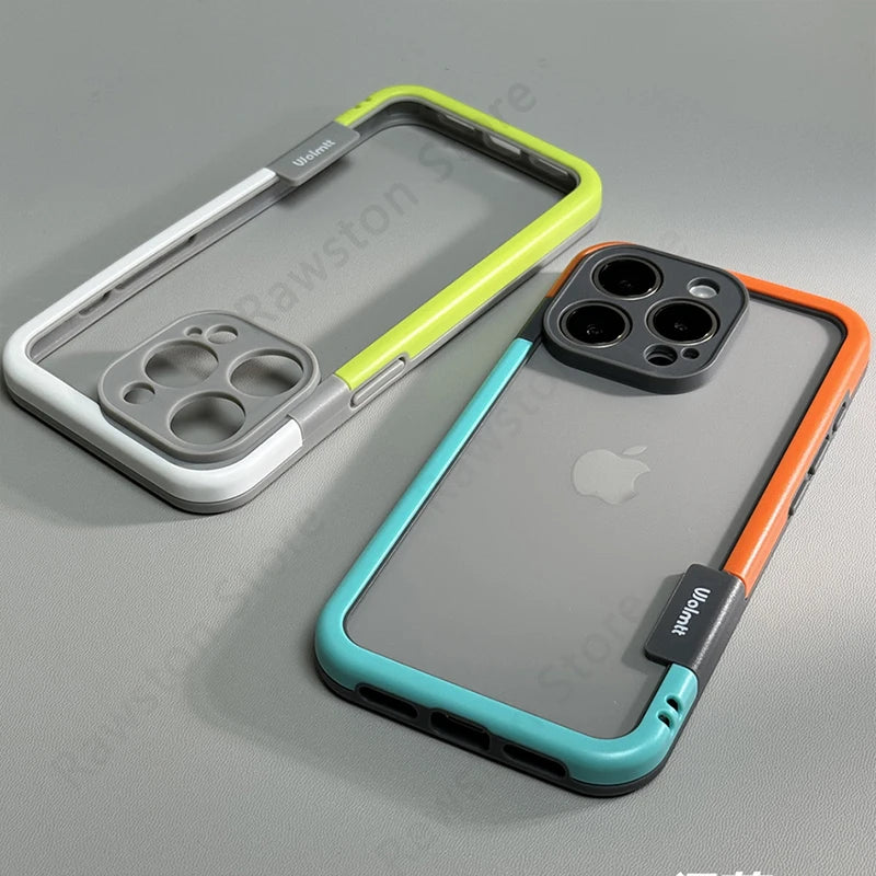 Shockproof Soft Silicone Frame Phone Case for iPhone 18 17 Pro Max 13