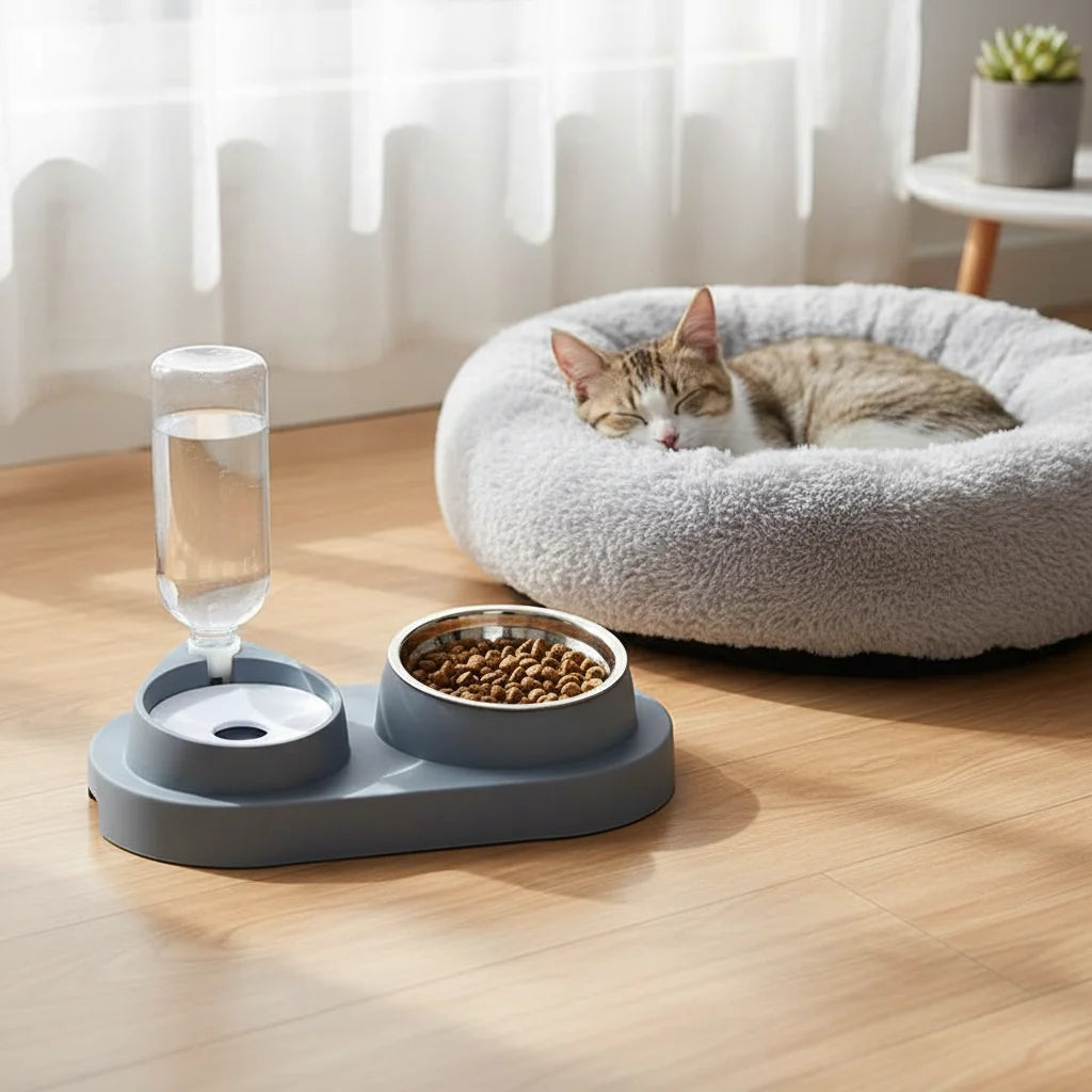 Pet Bowls Automatic Water Dispenser Feeder Cat Dog Food Water Bowl