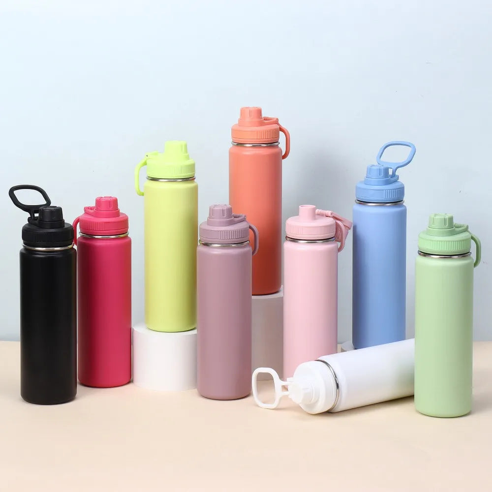 24 Oz Stainless Steel Water Bottle Vacuum Insulated Double Wall Water