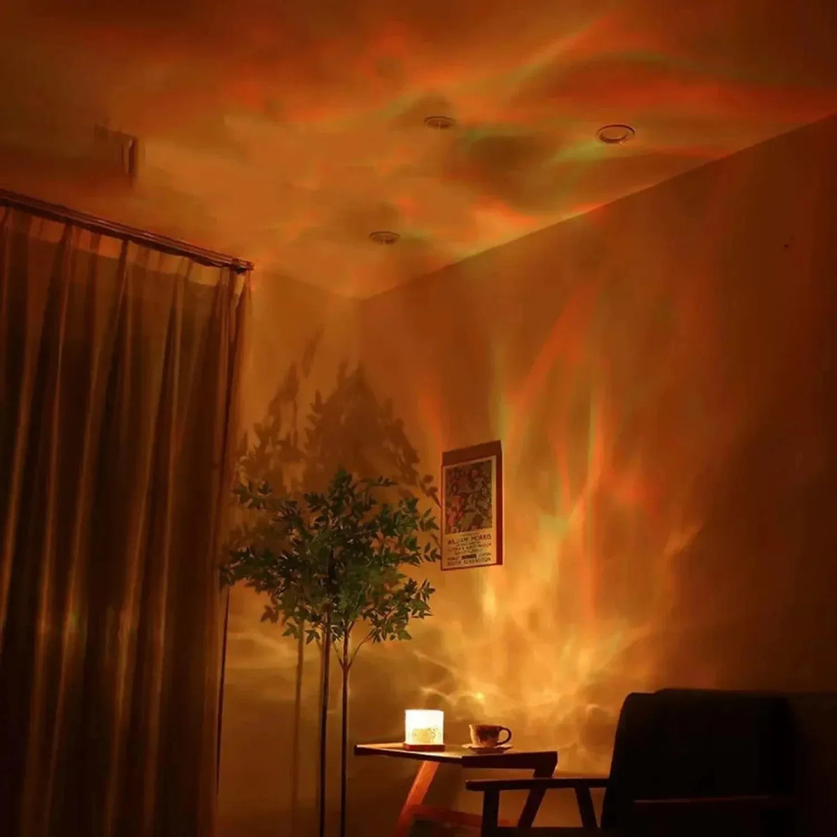 Aurora Water-Ripple Night Light, 16 Colours