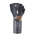 12-Piece Silicone Utensil Set, Wooden Handles