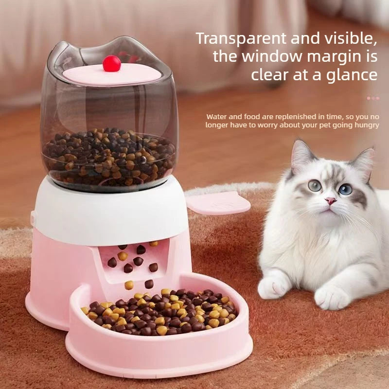 Pet Automatic Feeder Large Capacity Foot Pedal Feeder Press Type Food