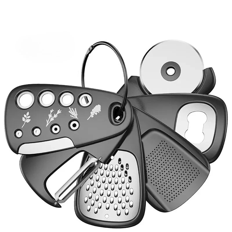 6 Pieces Kitchen Gadgets Set Space Saving Cooking Tools Cheese Grater