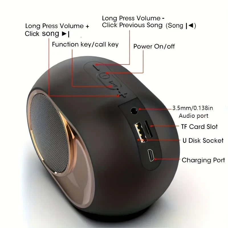 Portable Wireless Speaker Bluetooth Waterproof TWS Stereo 3D Bass