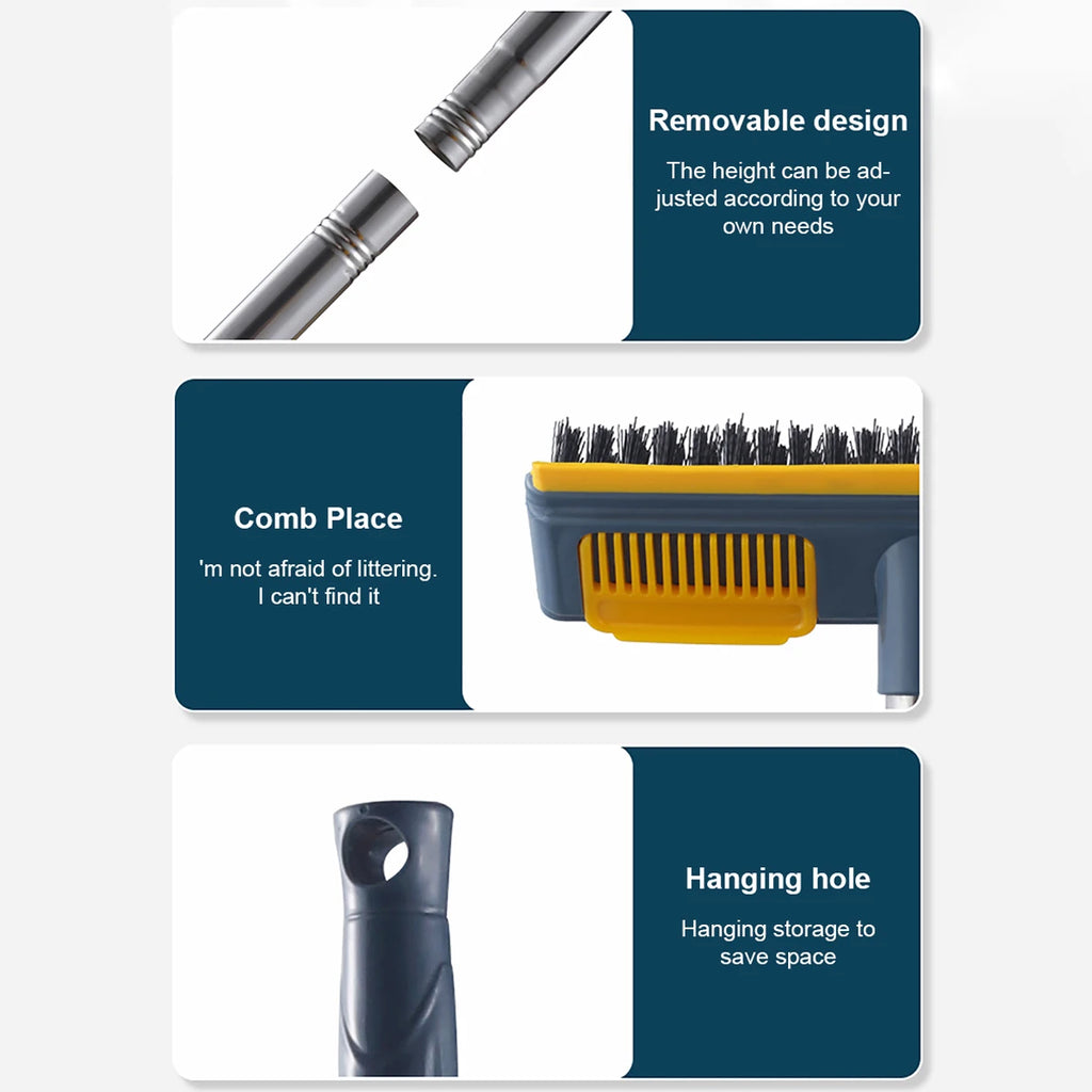 2 in 1 Household Cleaning Brush Floor Scrub Bathroom Cleaning Tools