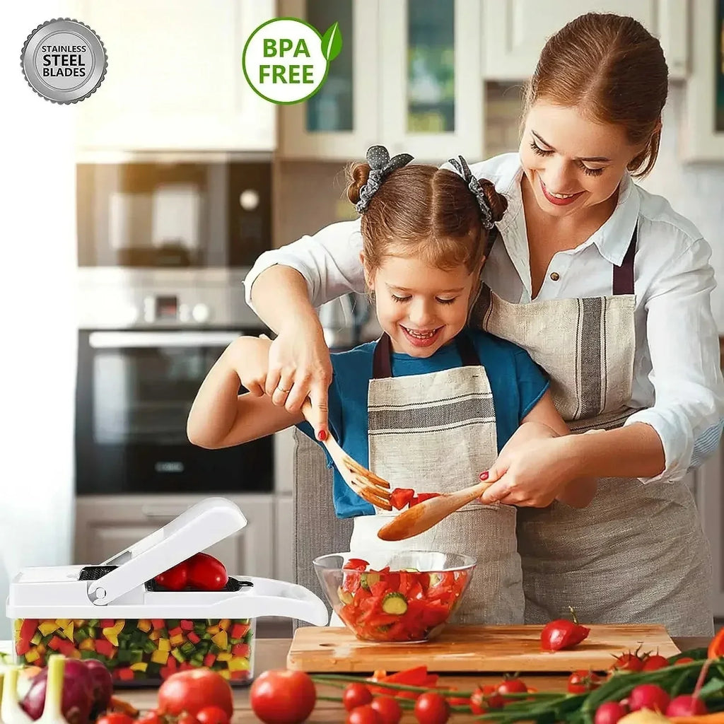 12 in 1 Multifunctional Vegetable Cutter Food Chopper Potato Slicer