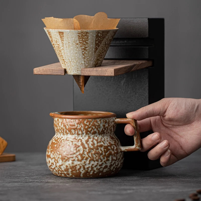 Coffee Cup  Fashion Exquisite High Sense Retro Style Hand Brewed