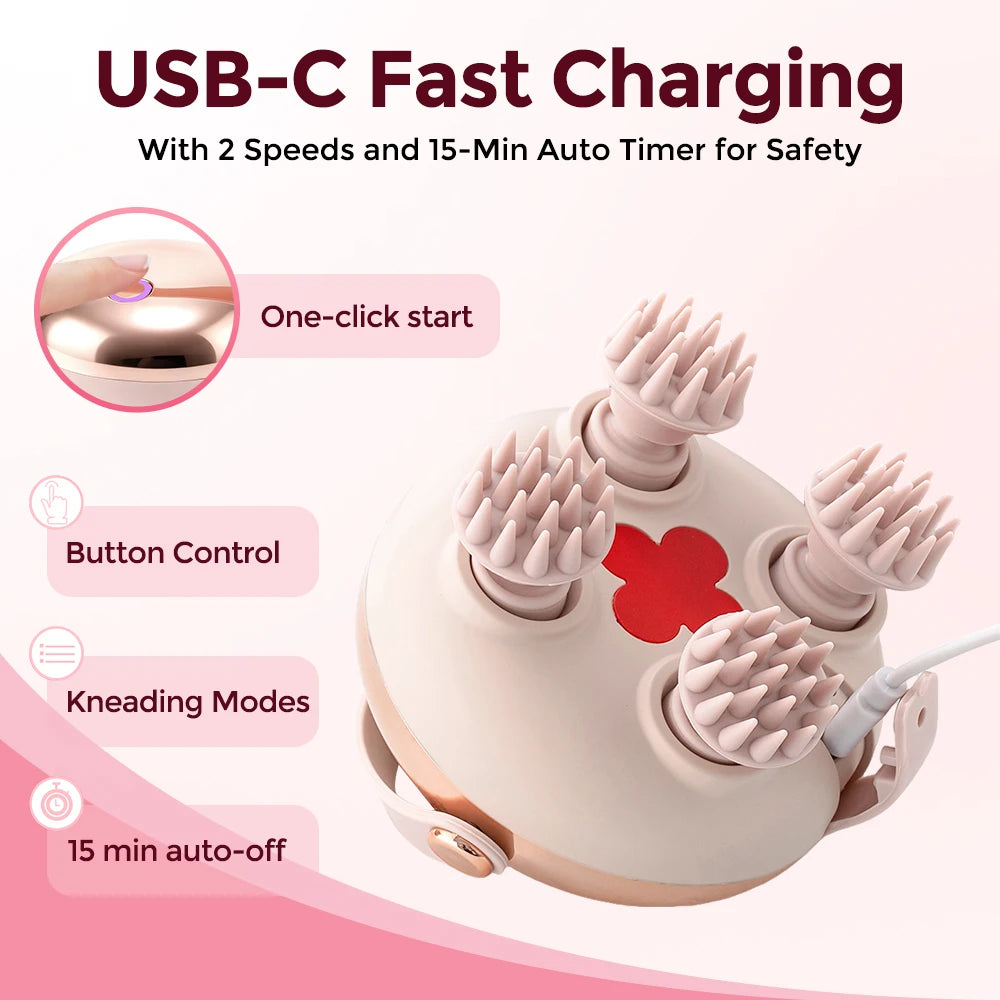 Electric Scalp Massager, Waterproof