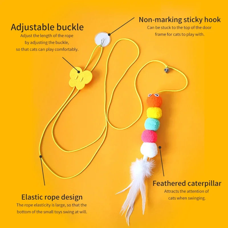 Interactive Cat Hanging Simulation Cat Toy Funny Self-hey Interactive