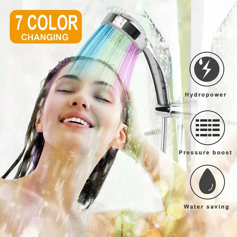 LED Luminous Shower Head Colorful Self-coloring Shower Head Water