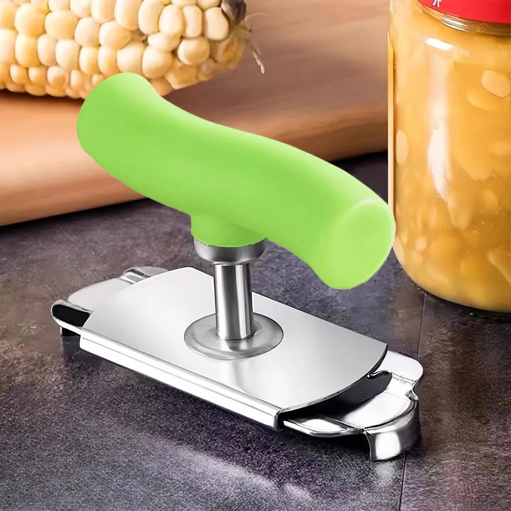 Portable Jar Lids Opener with Adjustable Handle Stainless Steel Easy