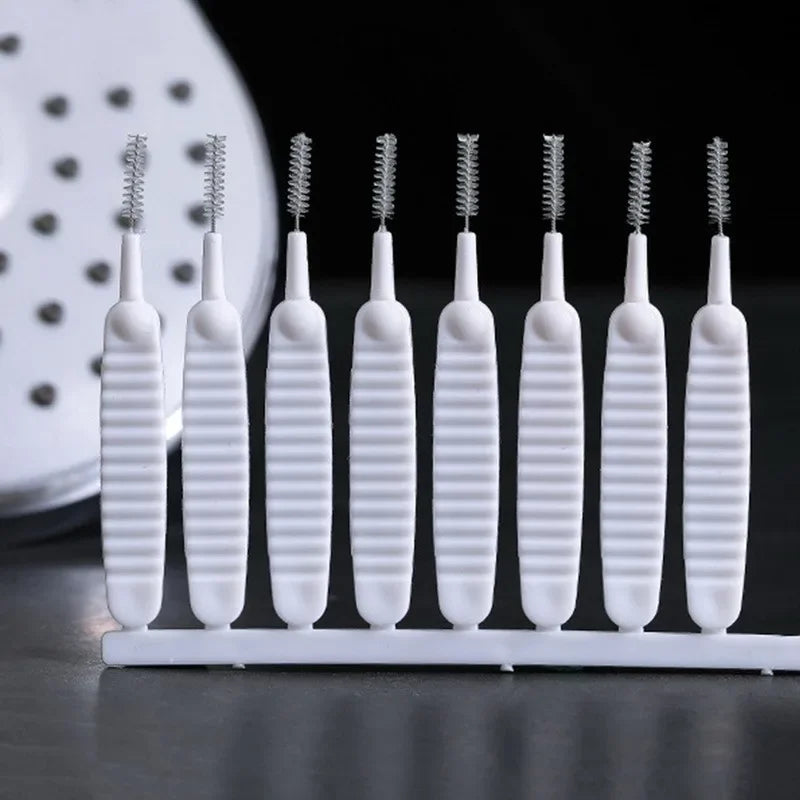 10-500PCS Shower Cleaning Brush Bathroom Micro Nylon Brush Nozzle